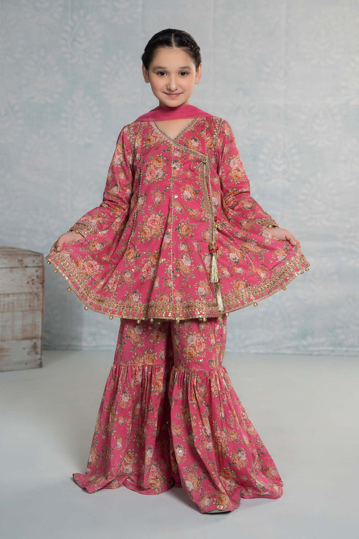 3 Piece Embroidered Lawn Suit All Products MD431R1-023-PNK