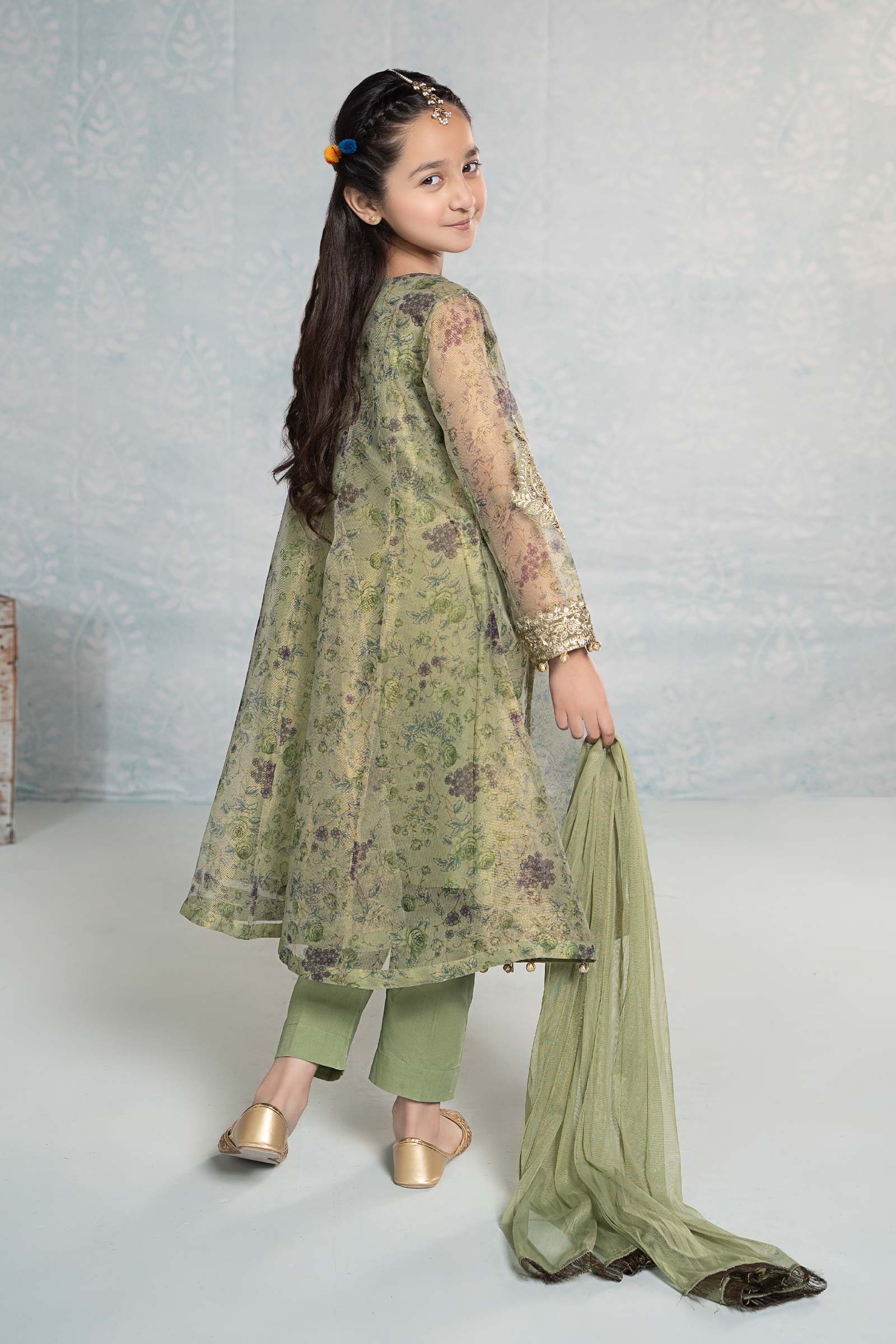 3 Piece Masoori Net Suit