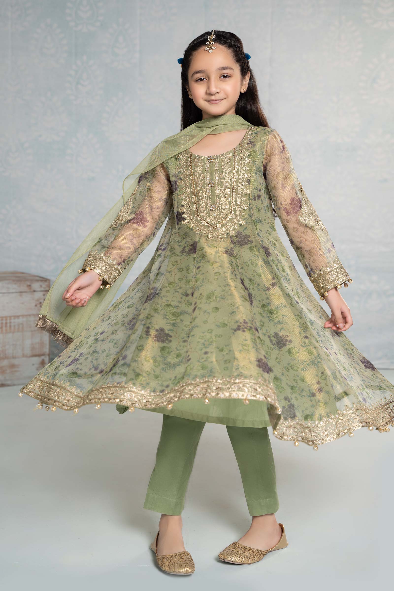 3 Piece Masoori Net Suit