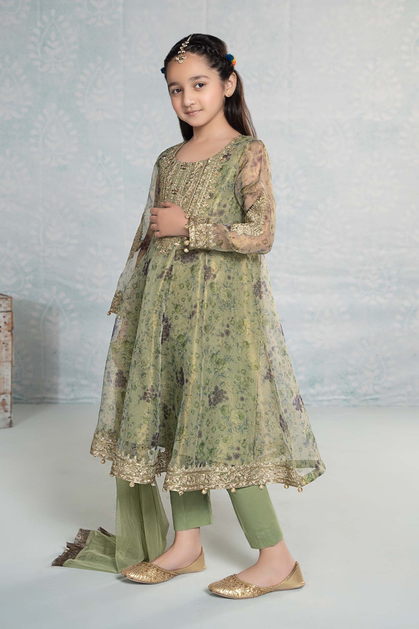 3 Piece Masoori Net Suit