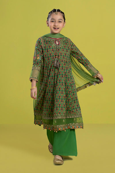 3 PIECE EMBROIDERED LAWN SUIT | MKD-EF24-36 Kids MKD2436-023-GPD