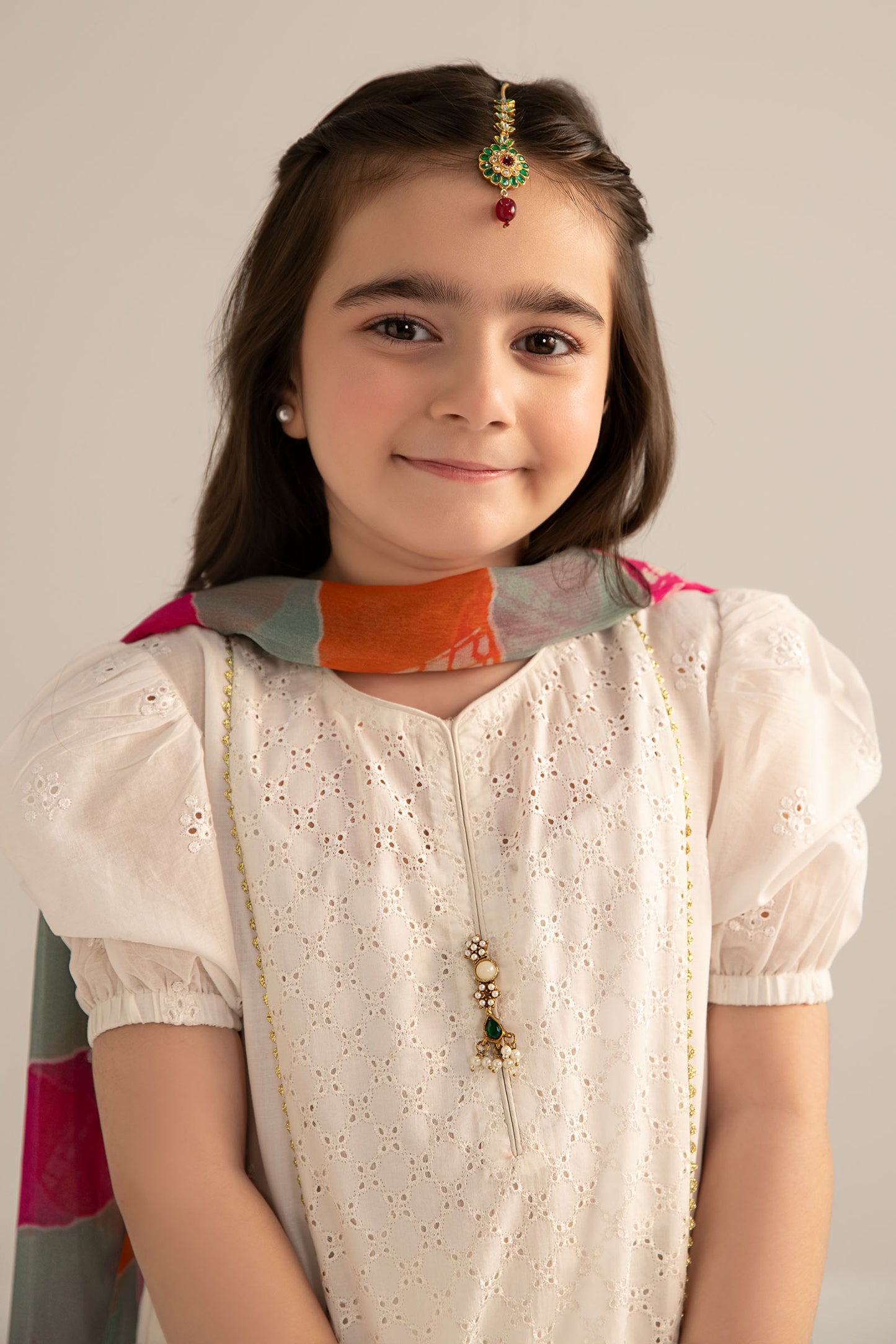 3 Piece Dyed Cambric Suit