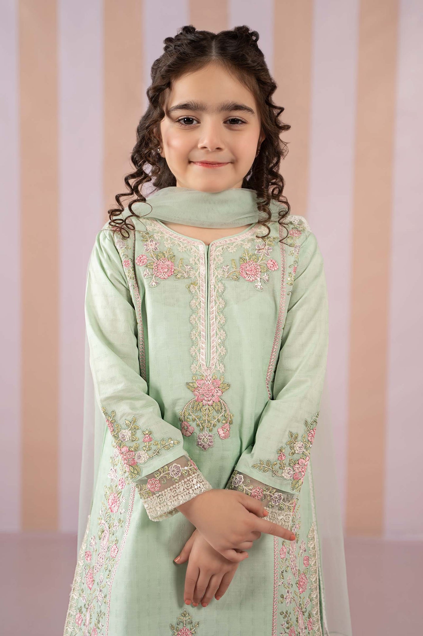 3 Piece Embroidered Dobby Lawn Suit