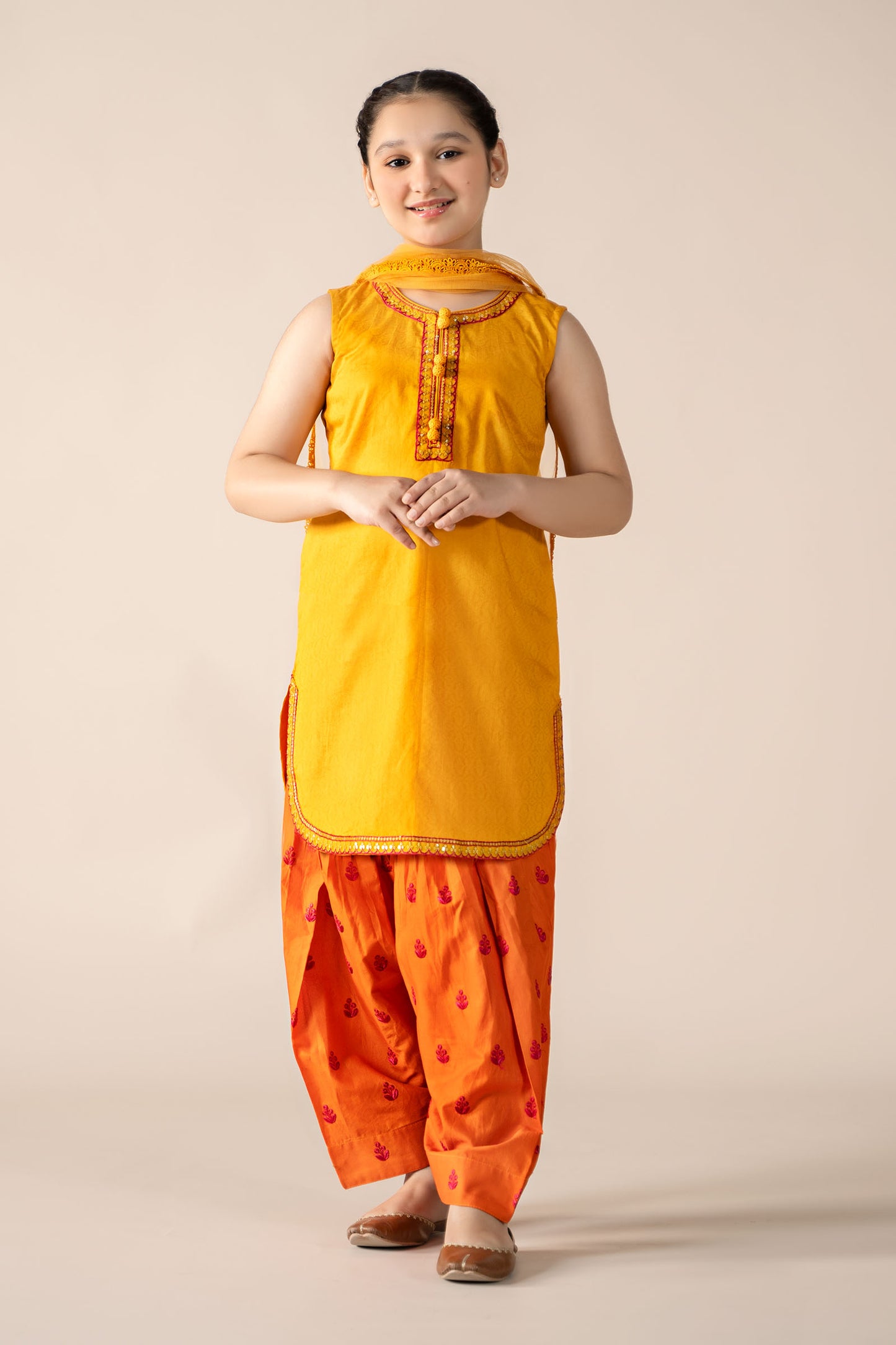 3 Piece Embroidered Dobby Lawn Suit