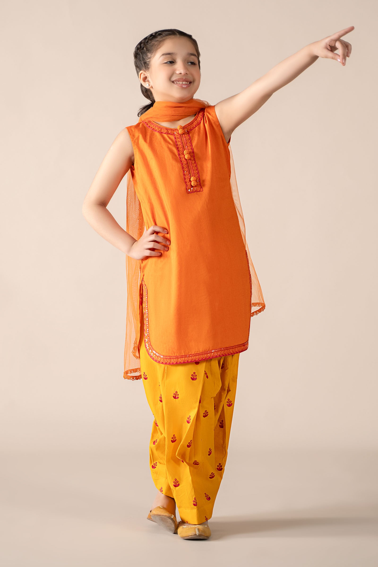 3 Piece Embroidered Dobby Lawn Suit