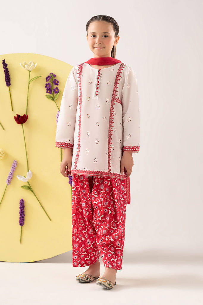 Maria B 3 Piece Embroidered Lawn Suit, view 1