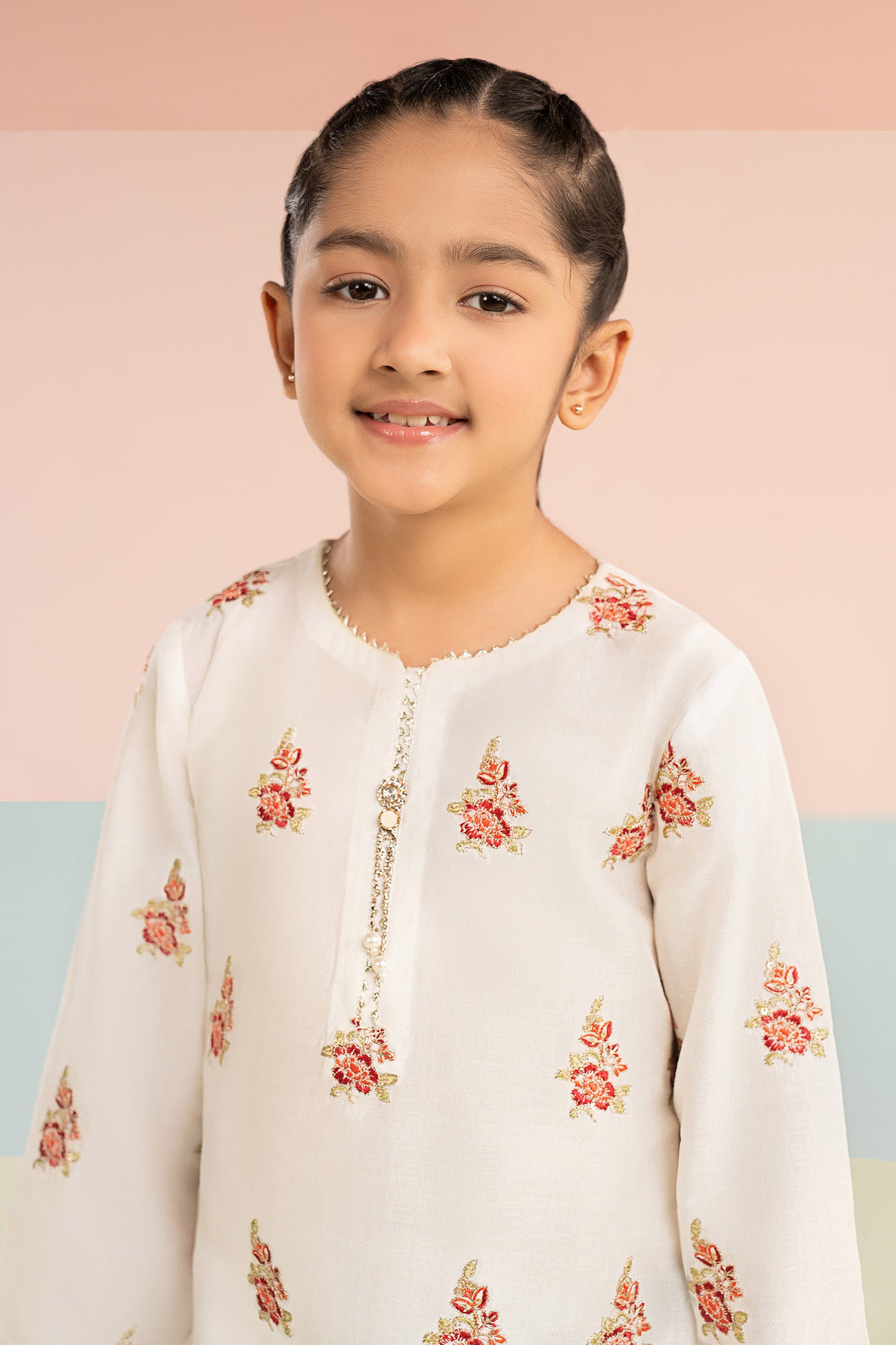 3 Piece Embroidered Dobby Lawn Suit