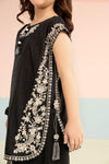 3 Piece Embroidered Brochia Jacquard Suit