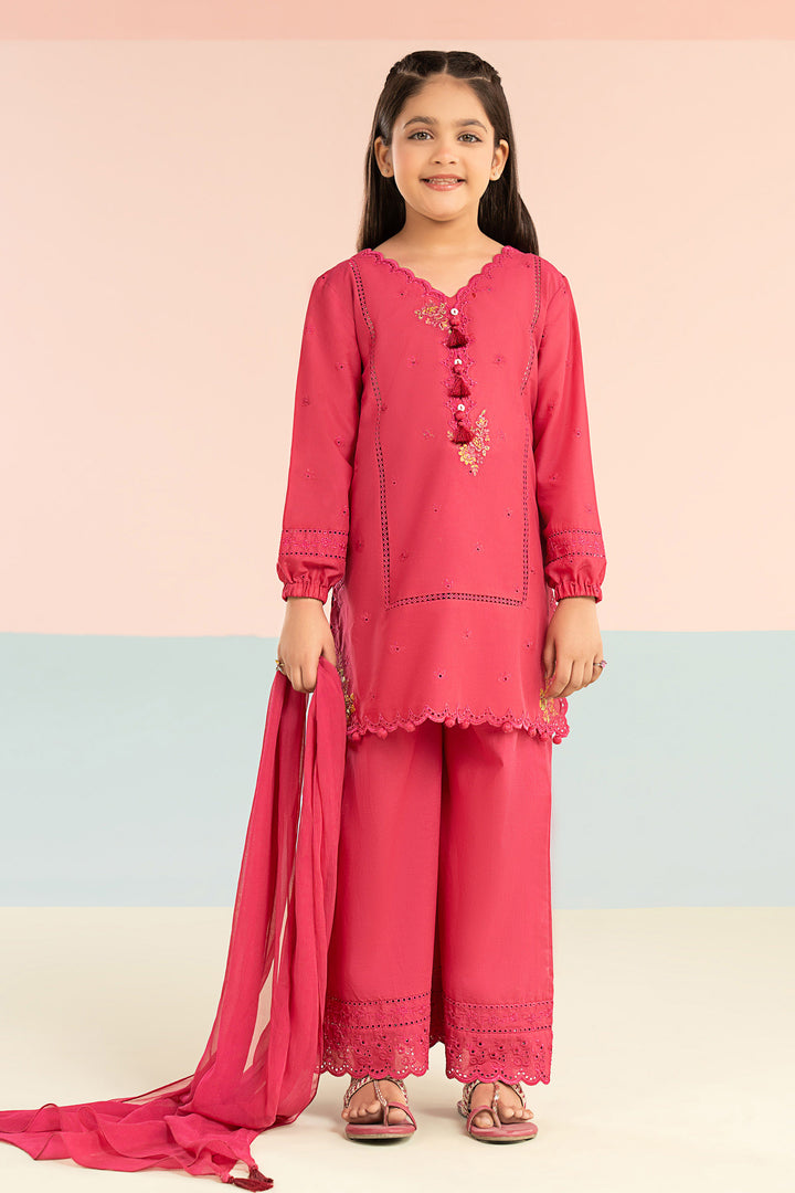 3 Piece Embroidered Lawn Suit All Products MDF2611-023-PNK