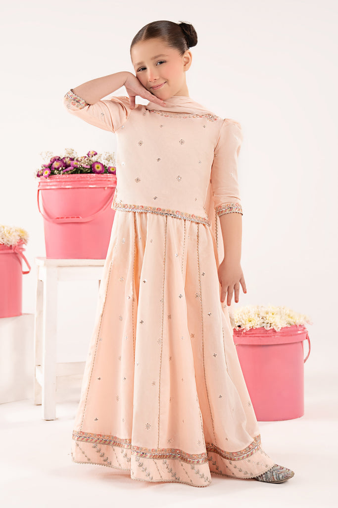 Maria B 3 Piece Embroidered Dobby Lawn Suit, view 1