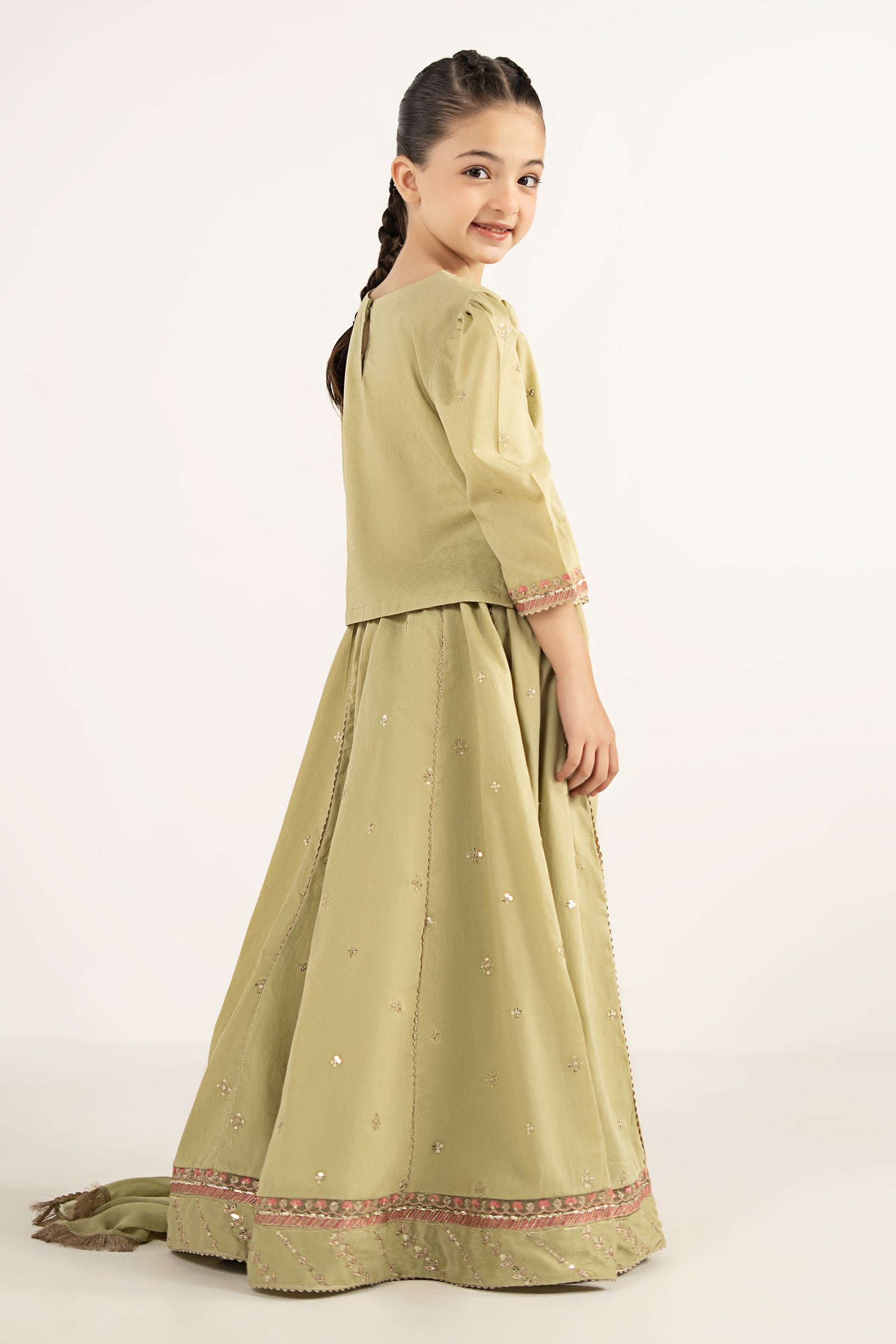 3 Piece Embroidered Dobby Lawn Suit