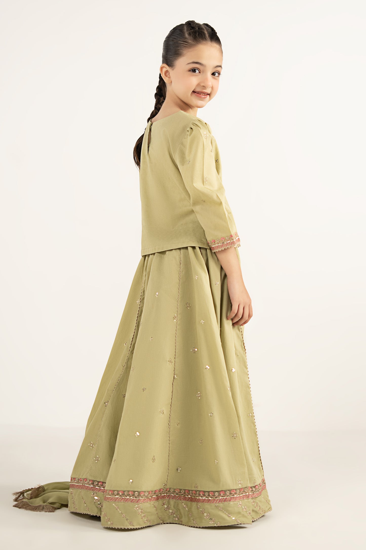 3 Piece Embroidered Dobby Lawn Suit