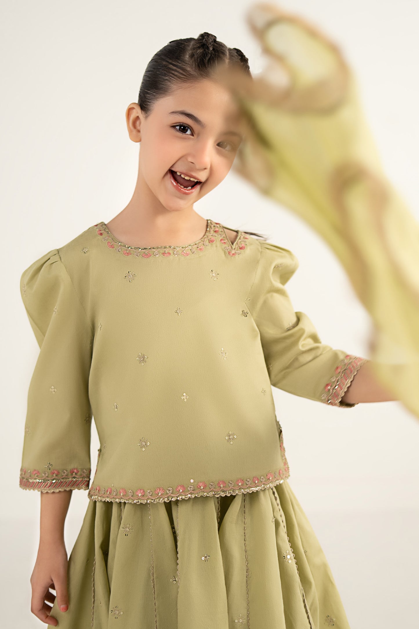 3 Piece Embroidered Dobby Lawn Suit