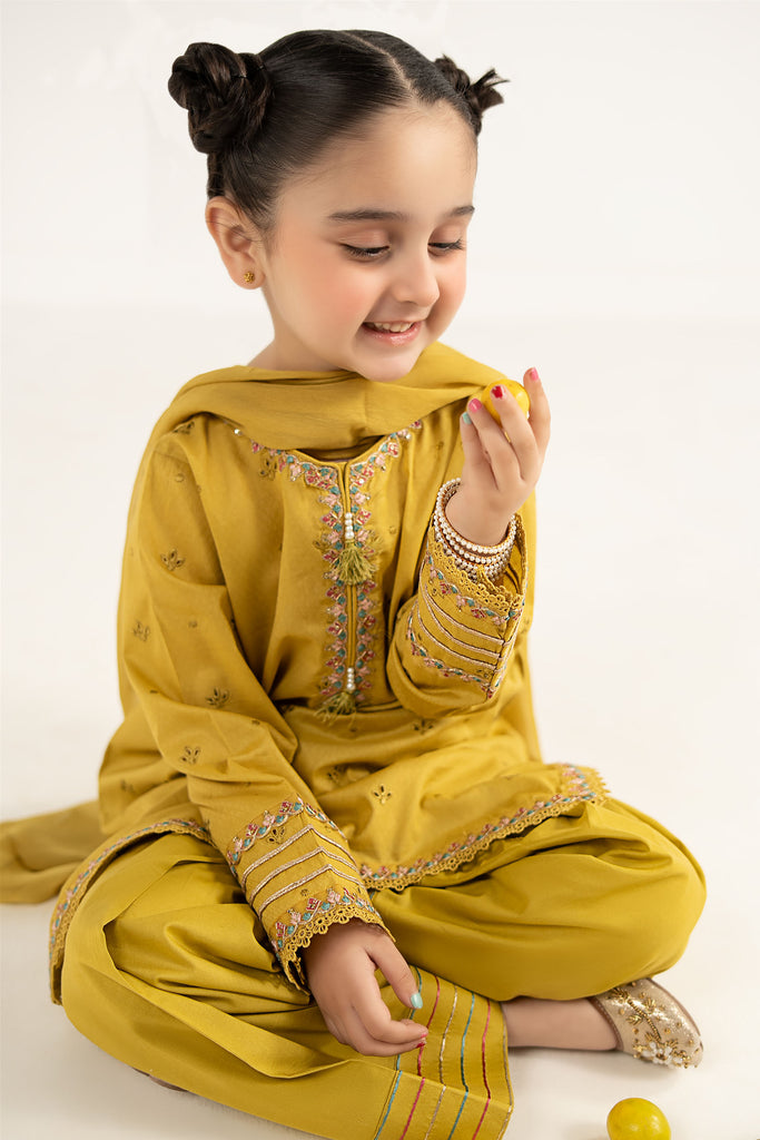 Maria B 3 Piece Embroidered Dobby Lawn Suit, view 1