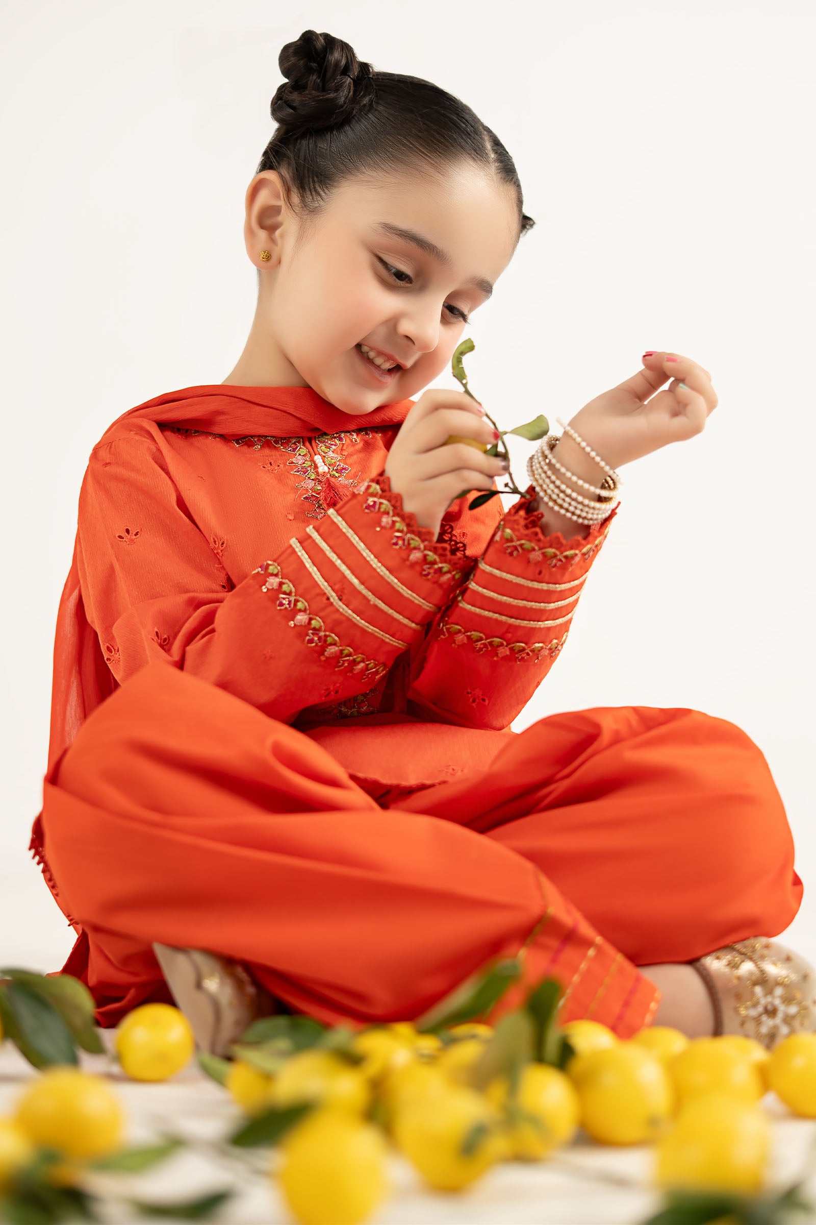 3 Piece Embroidered Dobby Lawn Suit