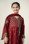 3 Piece Embroidered Linen Suit