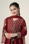 3 Piece Embroidered Linen Suit