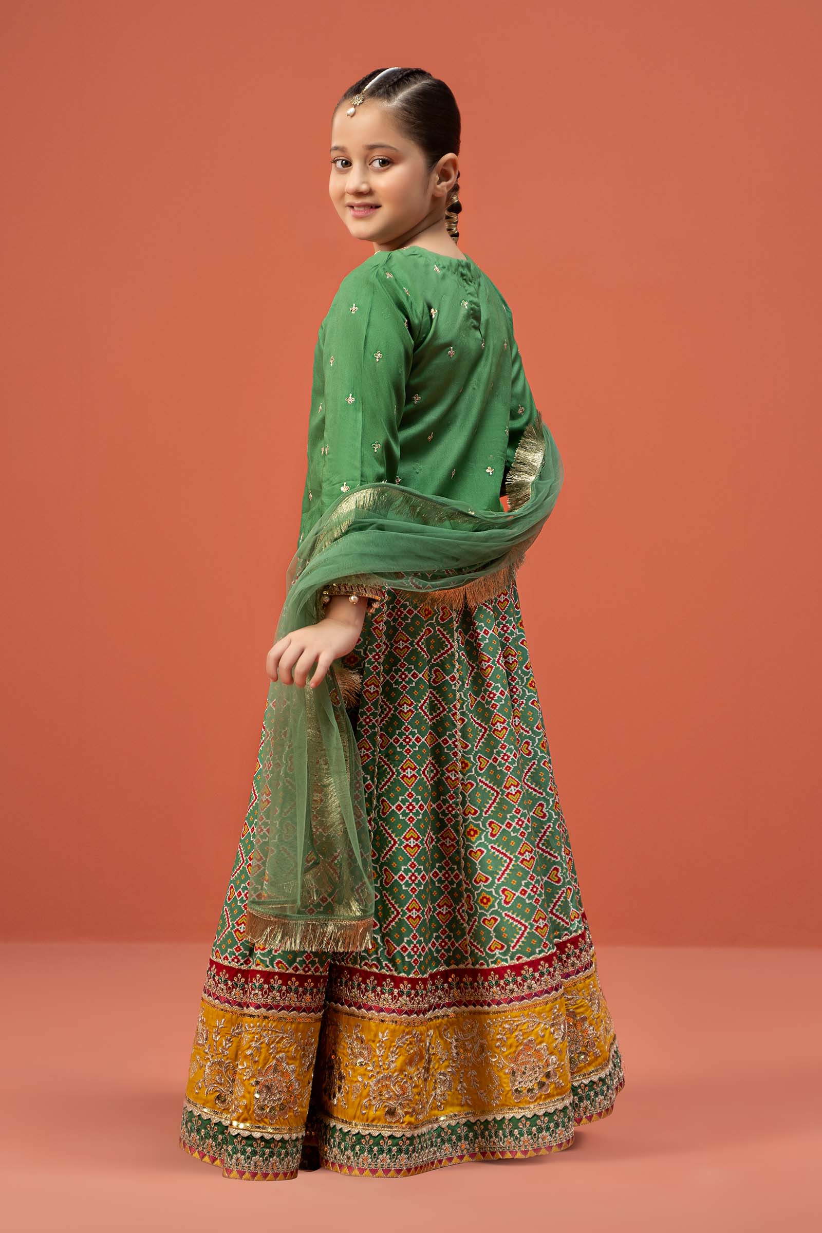 3 Piece Embroidered Linen Suit