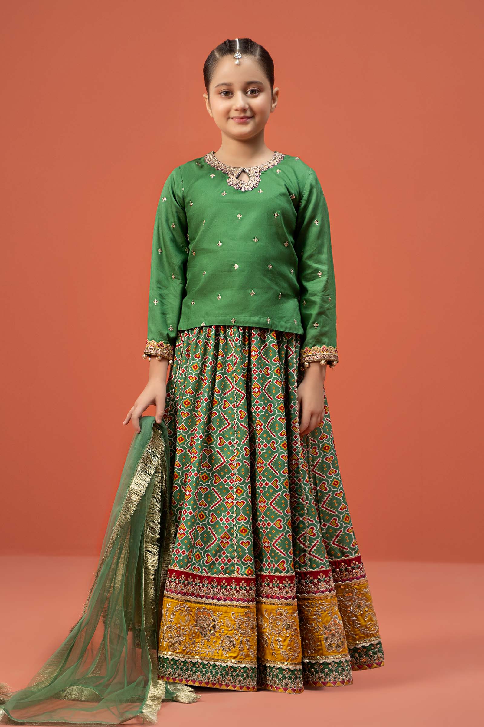 3 Piece Embroidered Linen Suit
