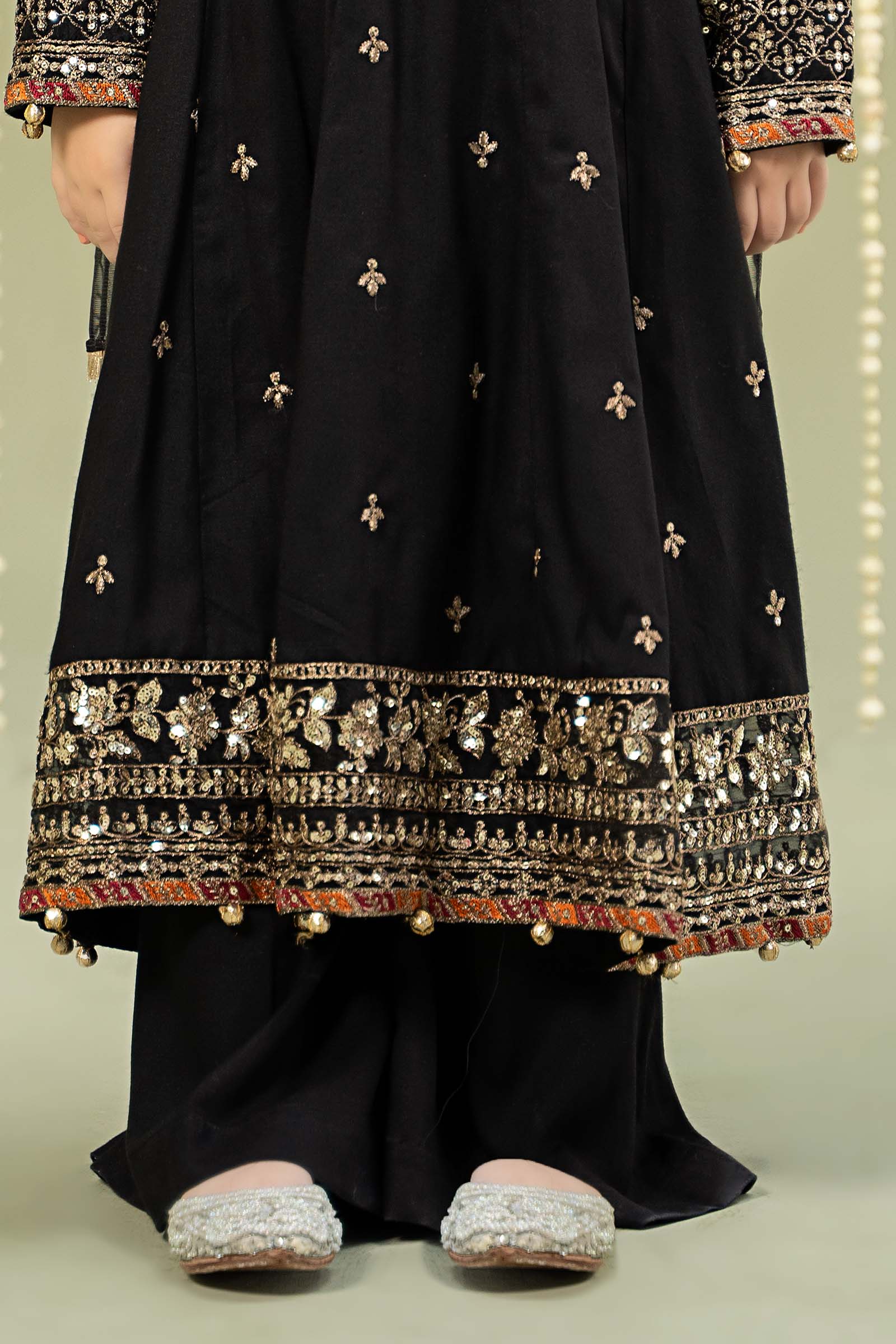 3 Piece Embroidered Linen Suit