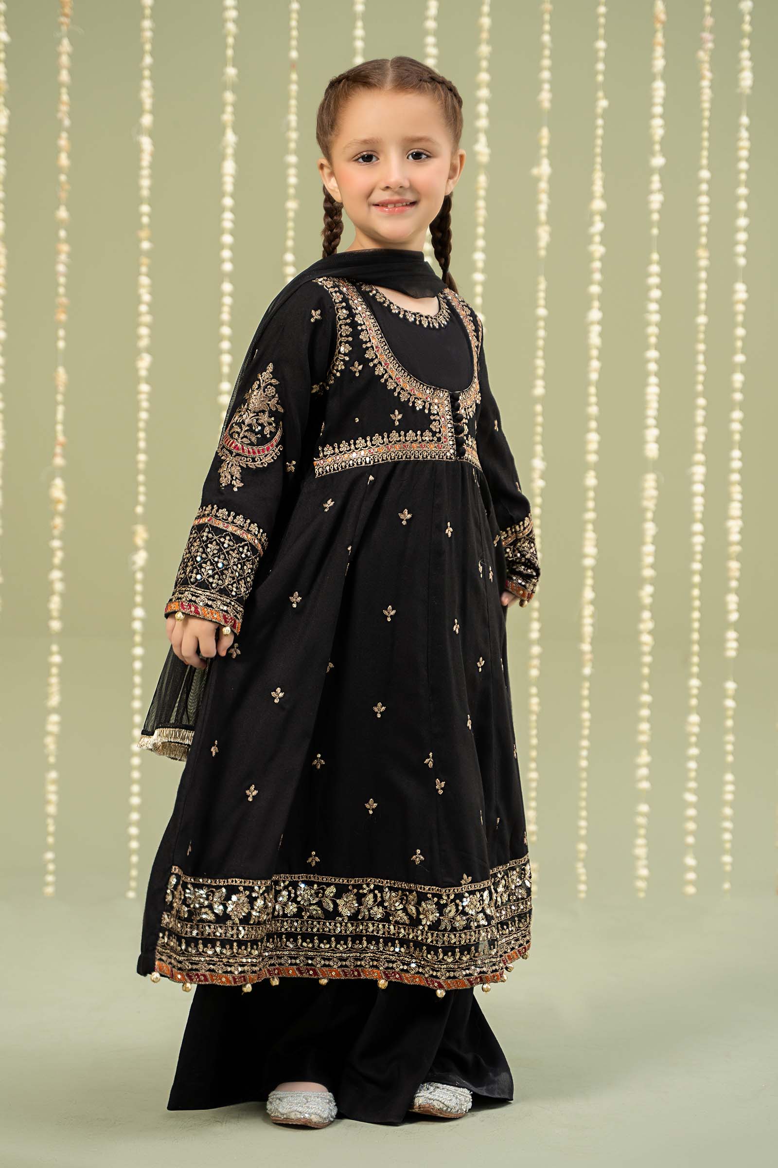 3 Piece Embroidered Linen Suit