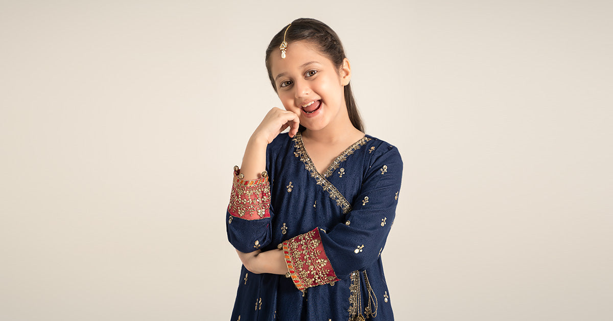 3 Piece Embroidered Linen Suit