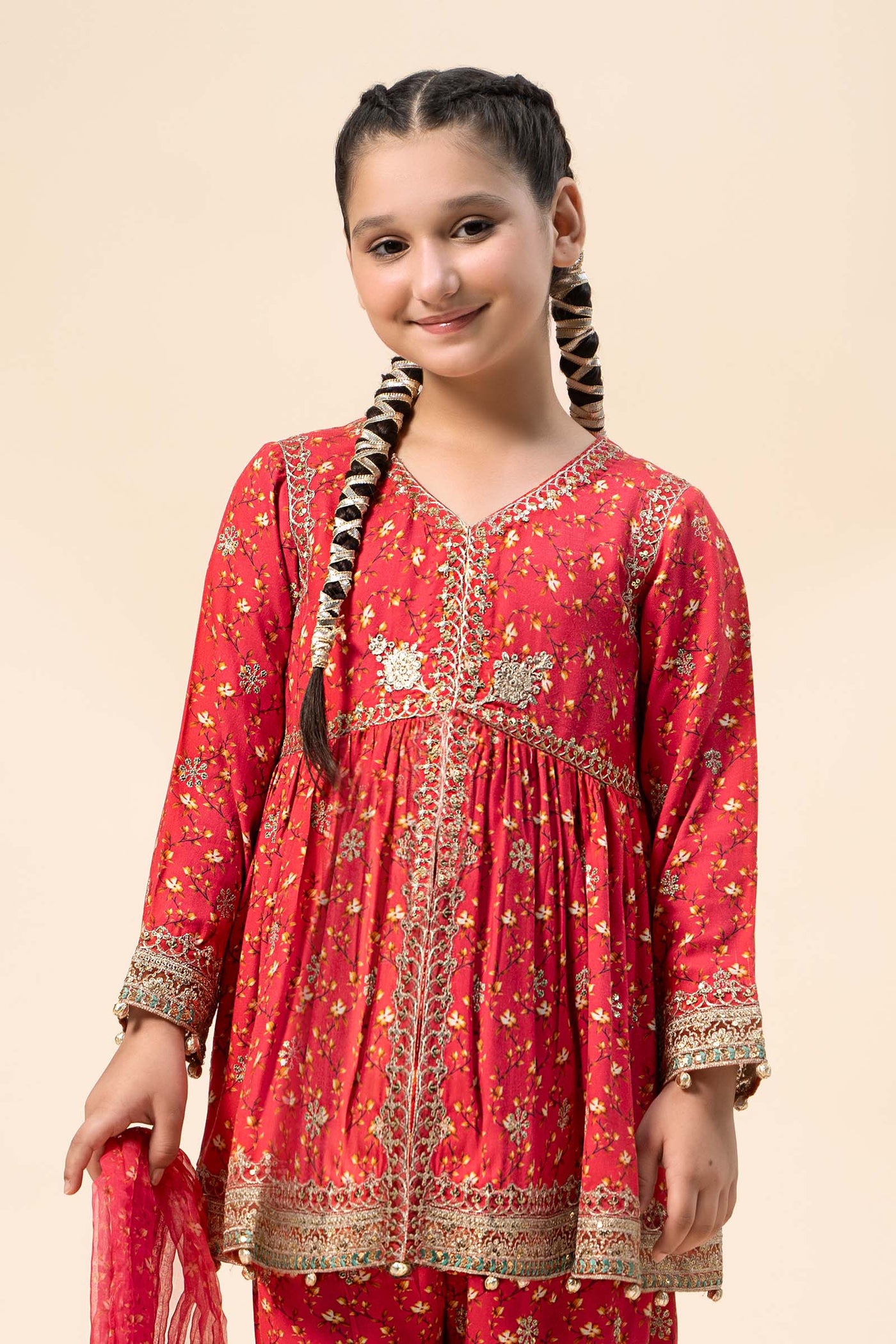 3 Piece Embroidered Marina Twill Suit