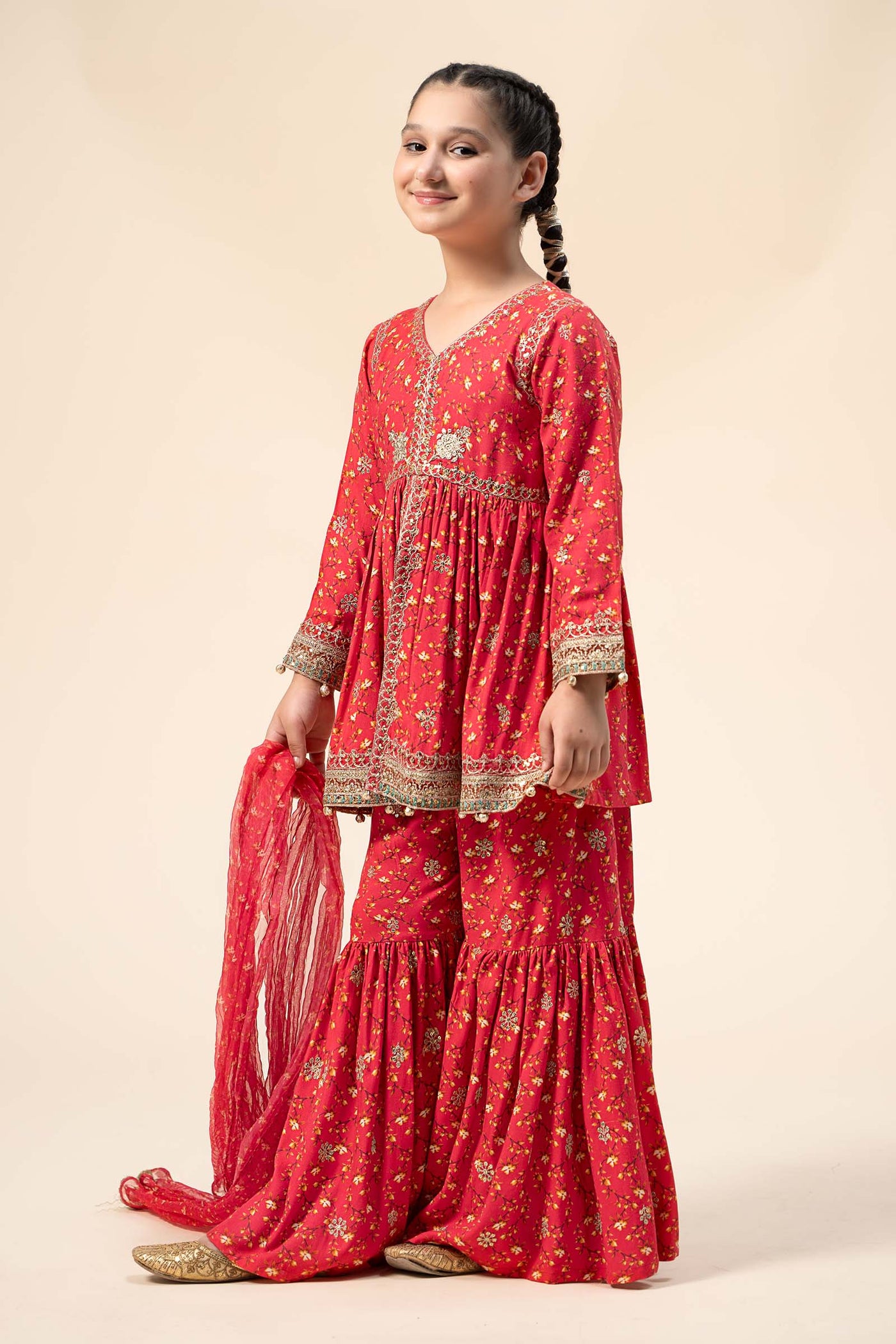 3 Piece Embroidered Marina Twill Suit