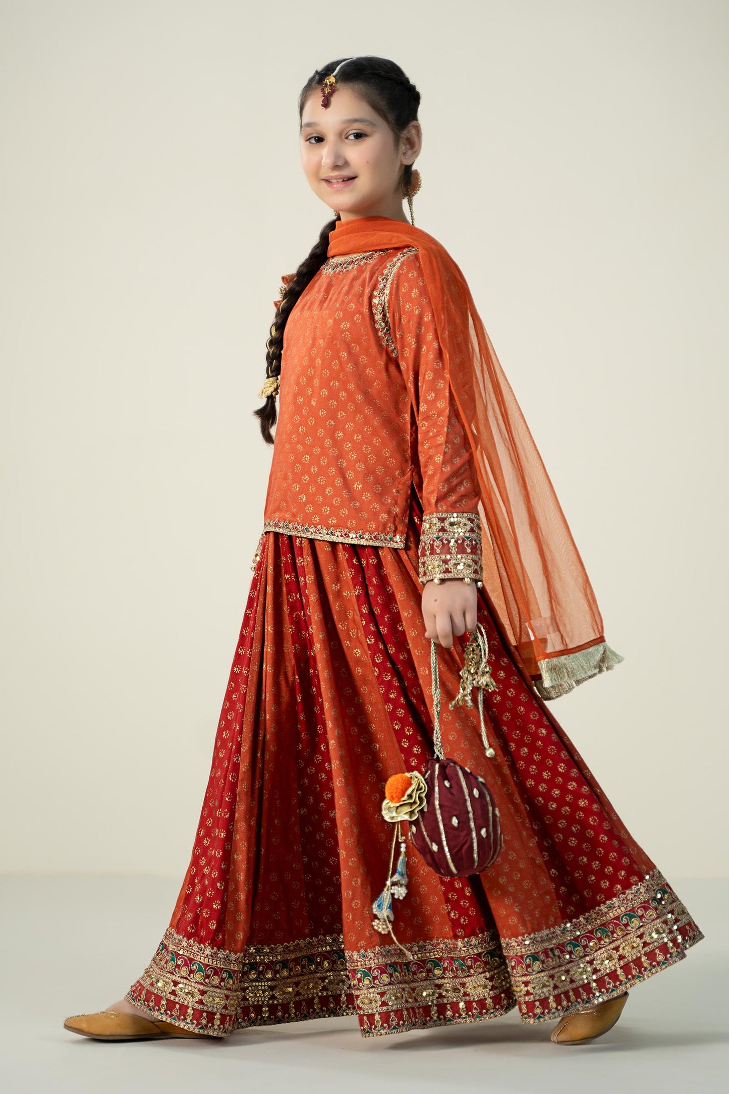 3 Piece Printed Linen Suit