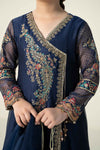 3 Piece Embroidered Paper Cotton Suit