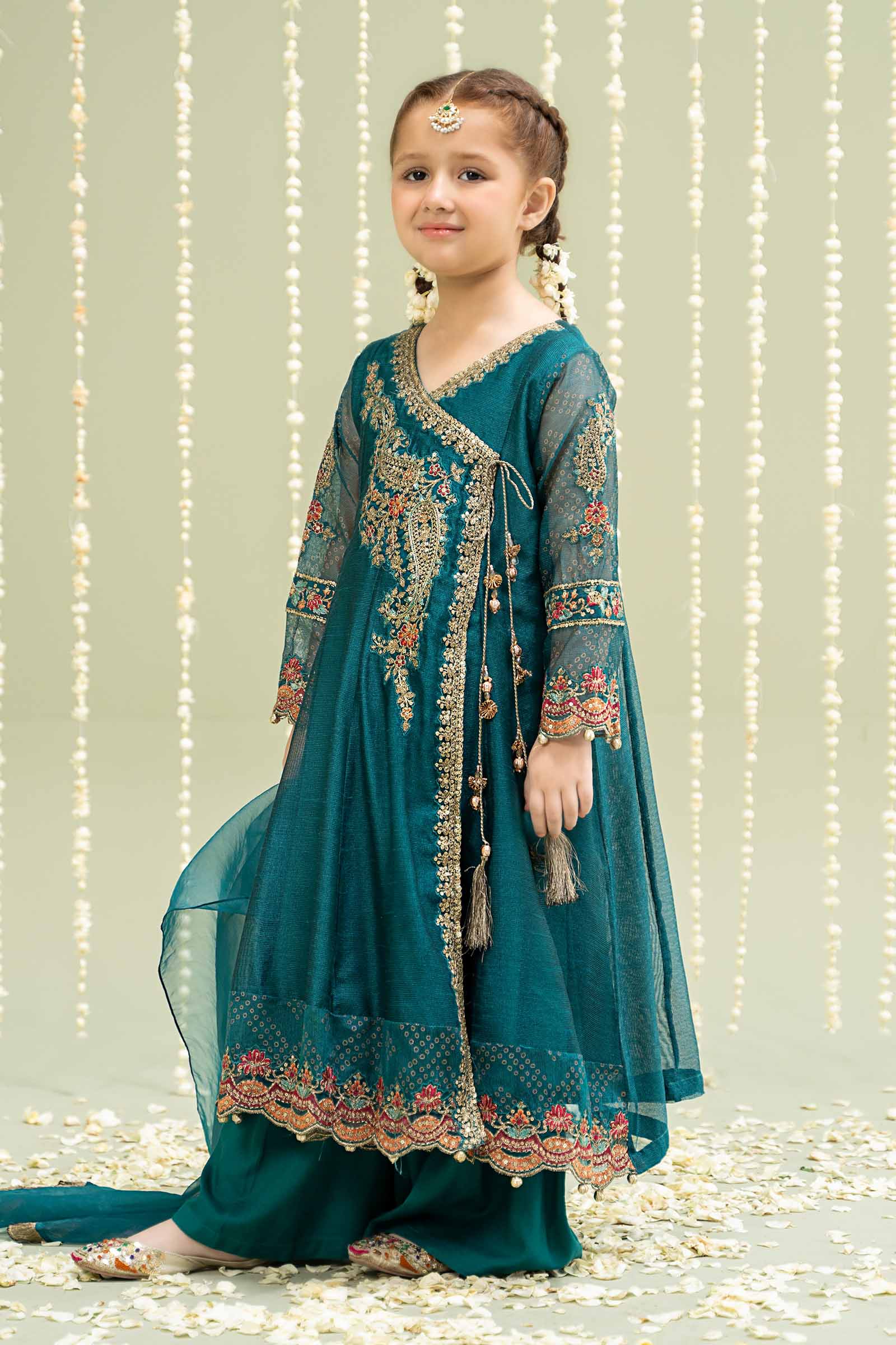 3 Piece Embroidered Paper Cotton Suit
