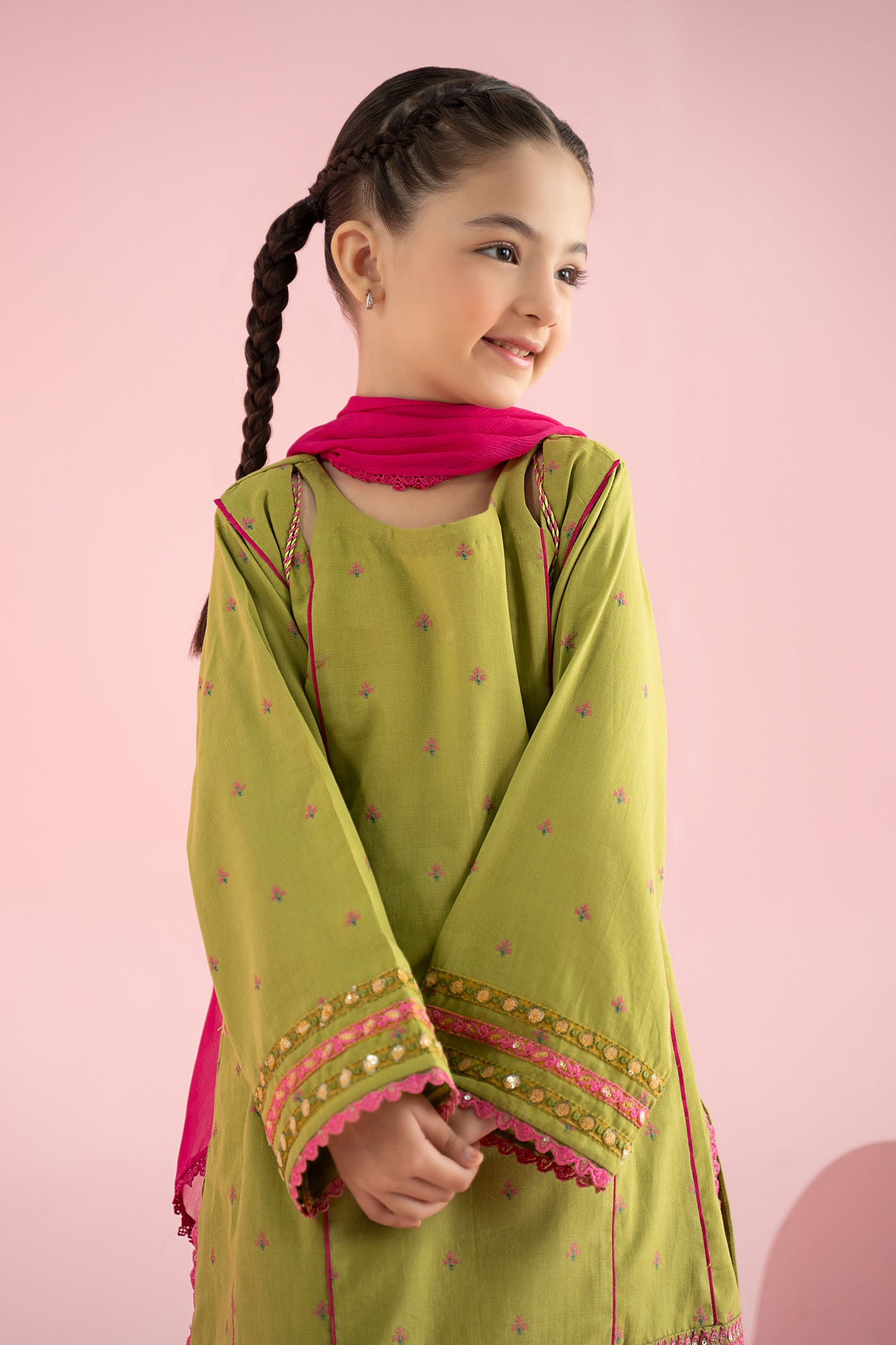3 Piece Embroidered Jacquard Brochia Suit