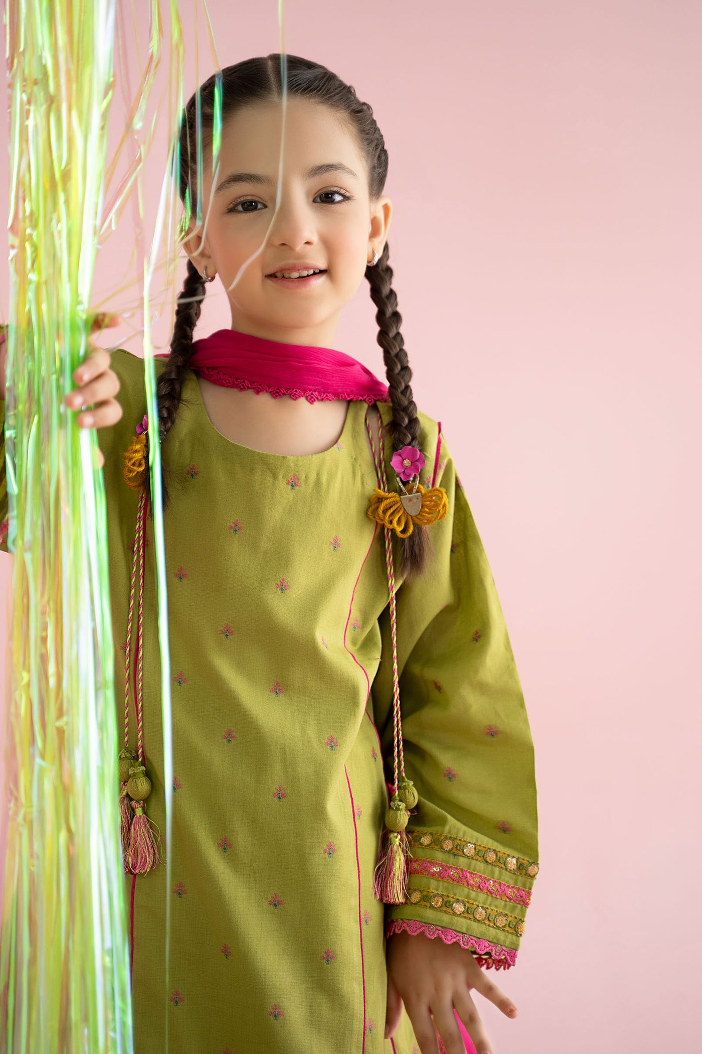 3 Piece Embroidered Jacquard Brochia Suit