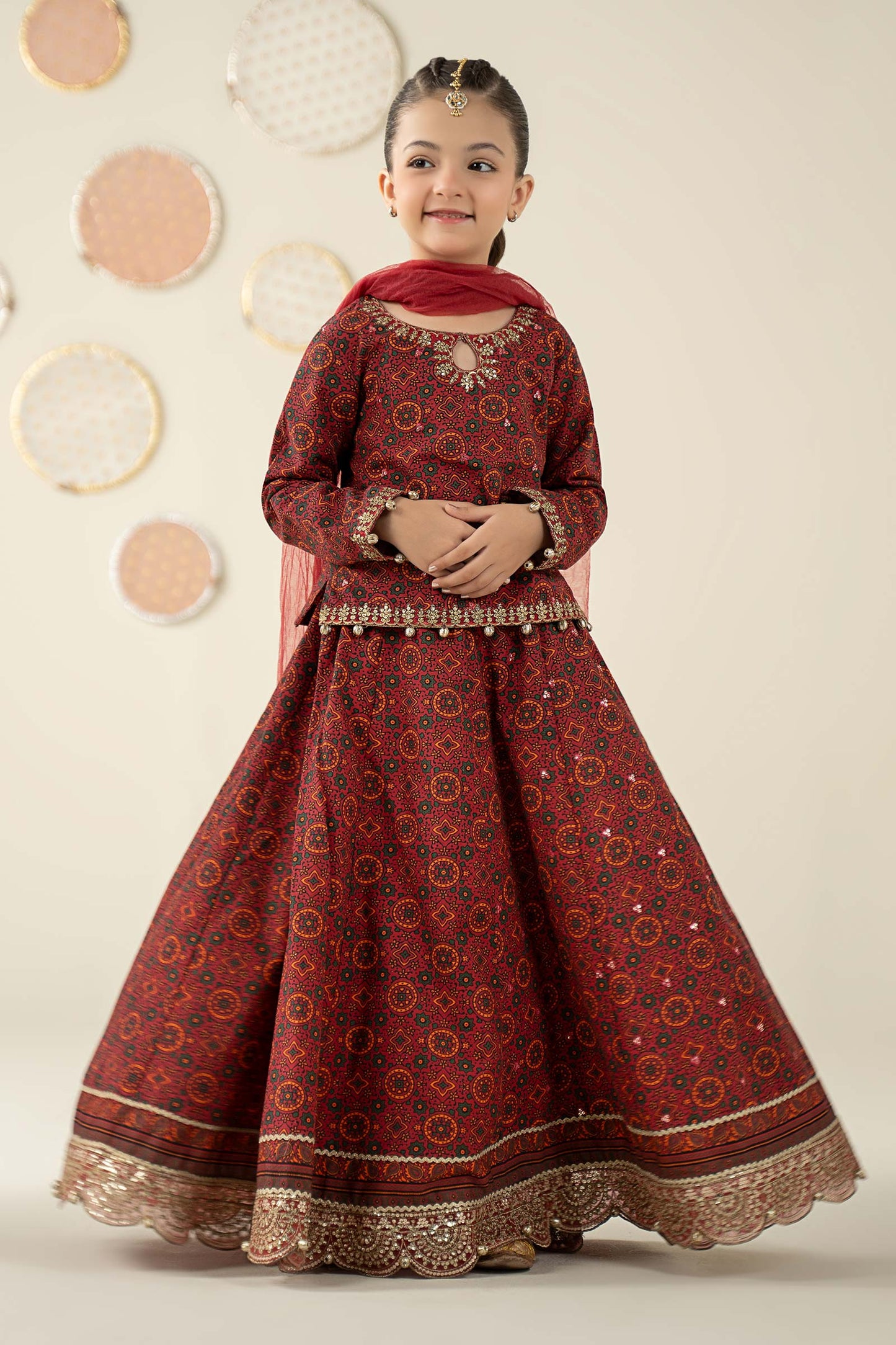 3 Piece Embroidered Slub Khaddar Suit
