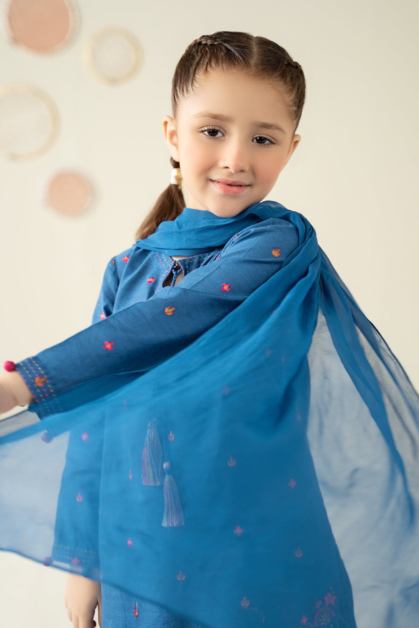 3 Piece Embroidered Cotton Silk Suit