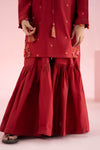 3 Piece Embroidered Cotton Silk Suit