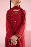 3 Piece Embroidered Cotton Silk Suit