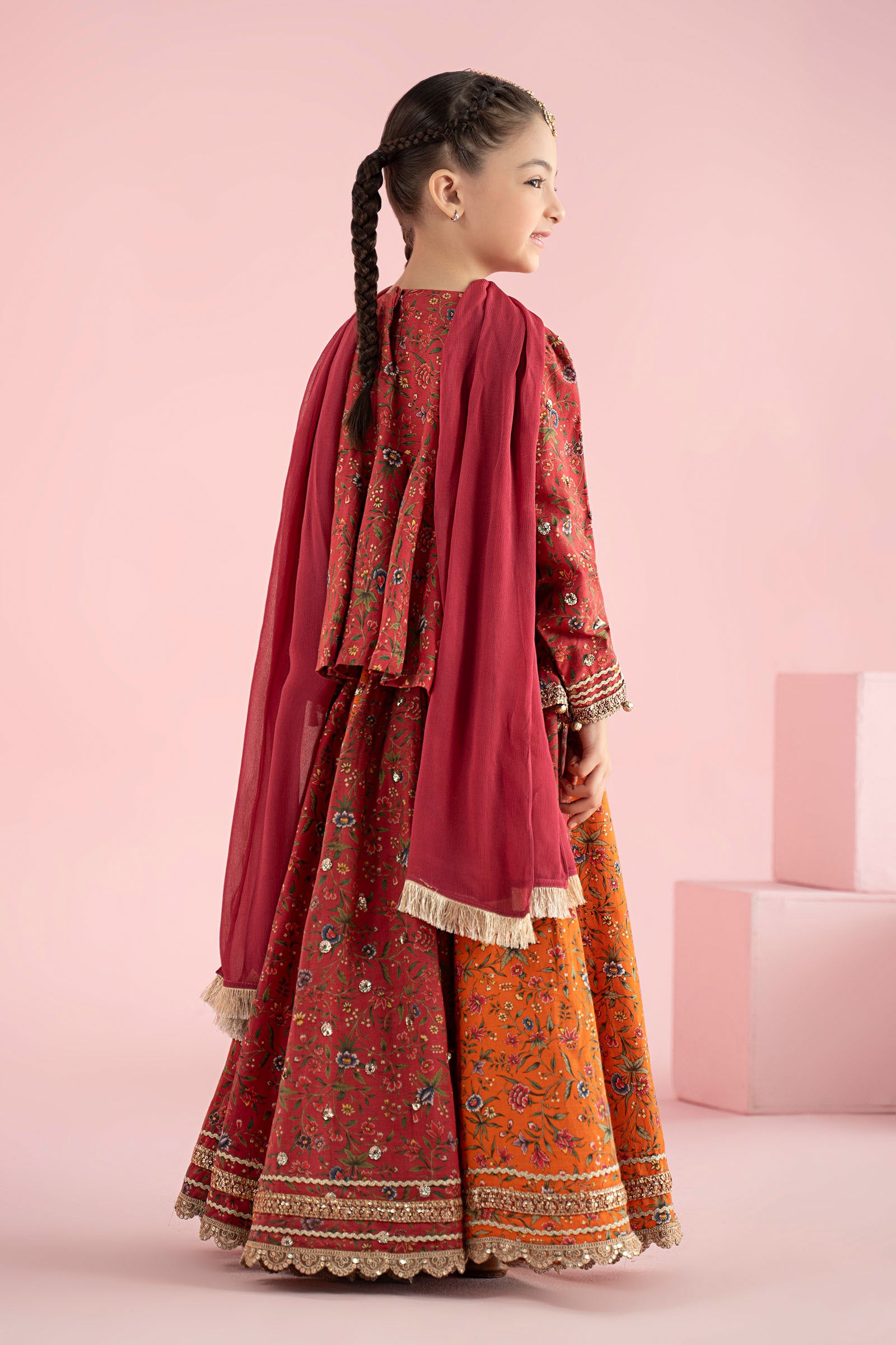 3 Piece Embroidered Khaddar Suit