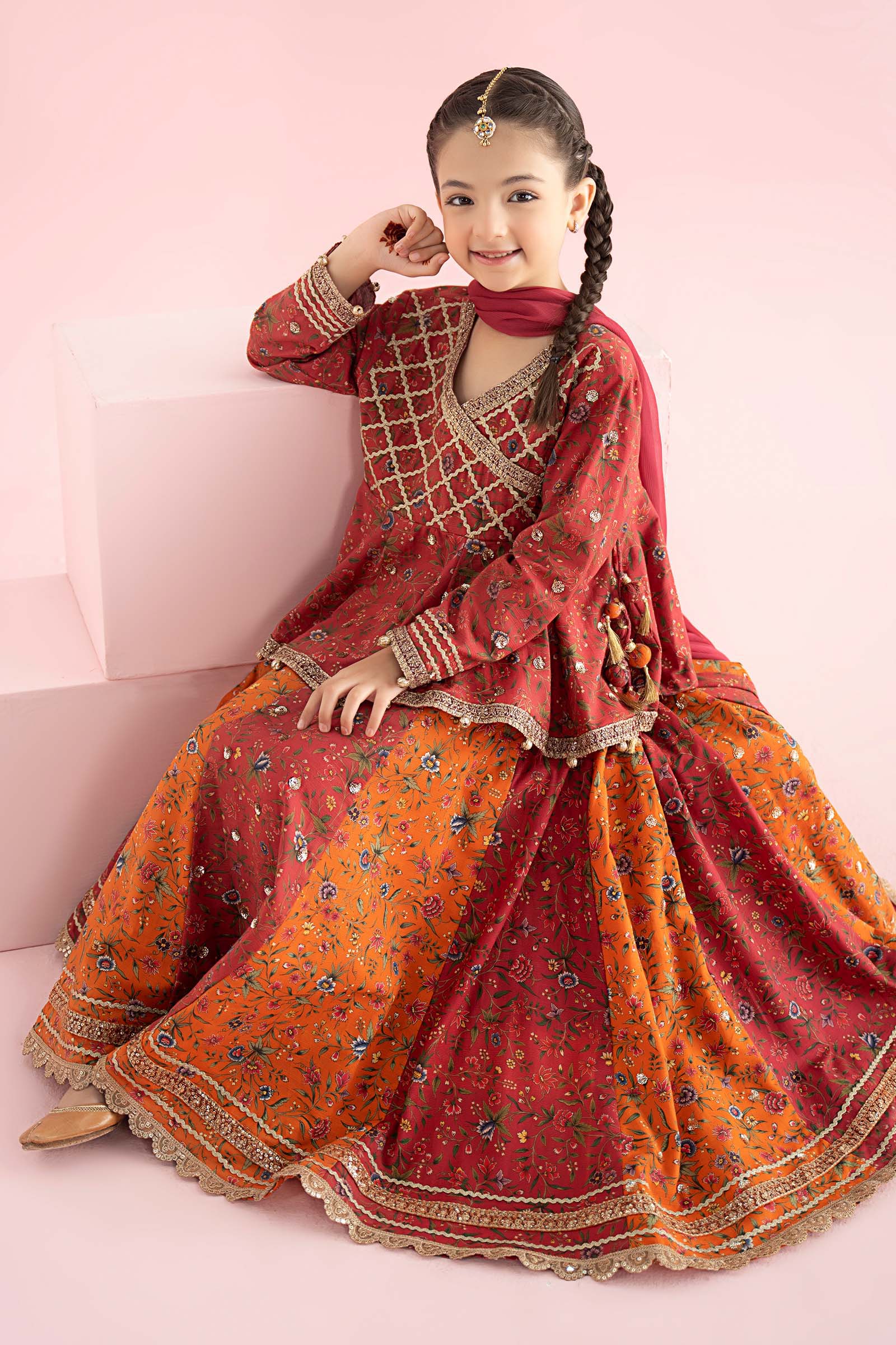 3 Piece Embroidered Khaddar Suit