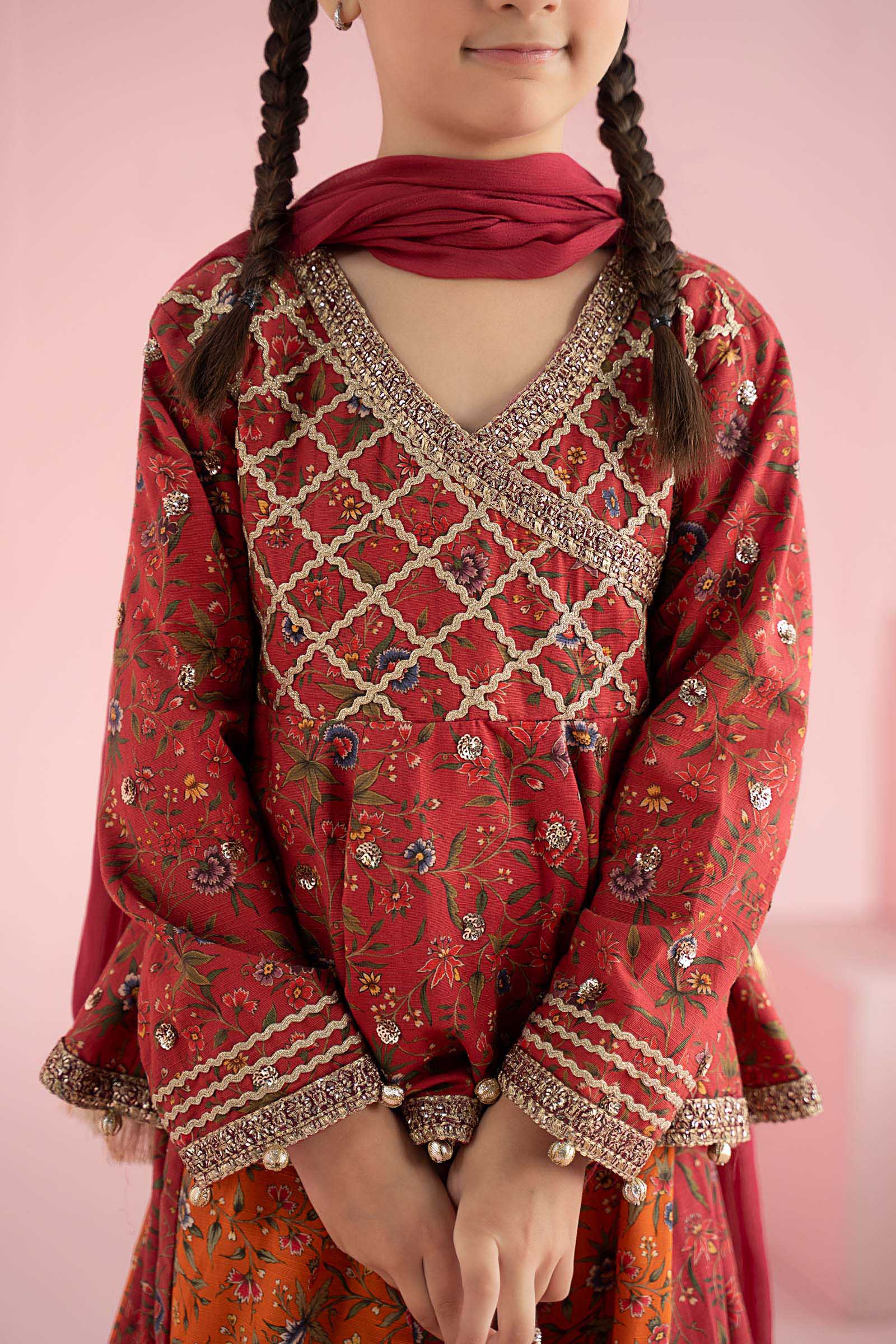 3 Piece Embroidered Khaddar Suit