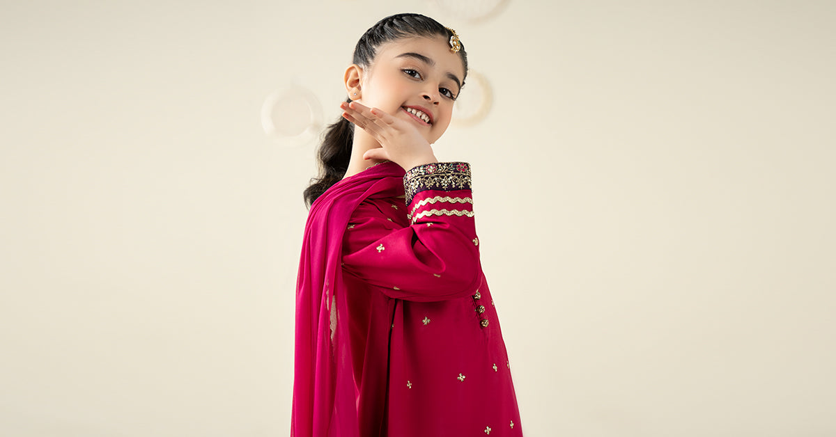 3 Piece Embroidered Linen Suit