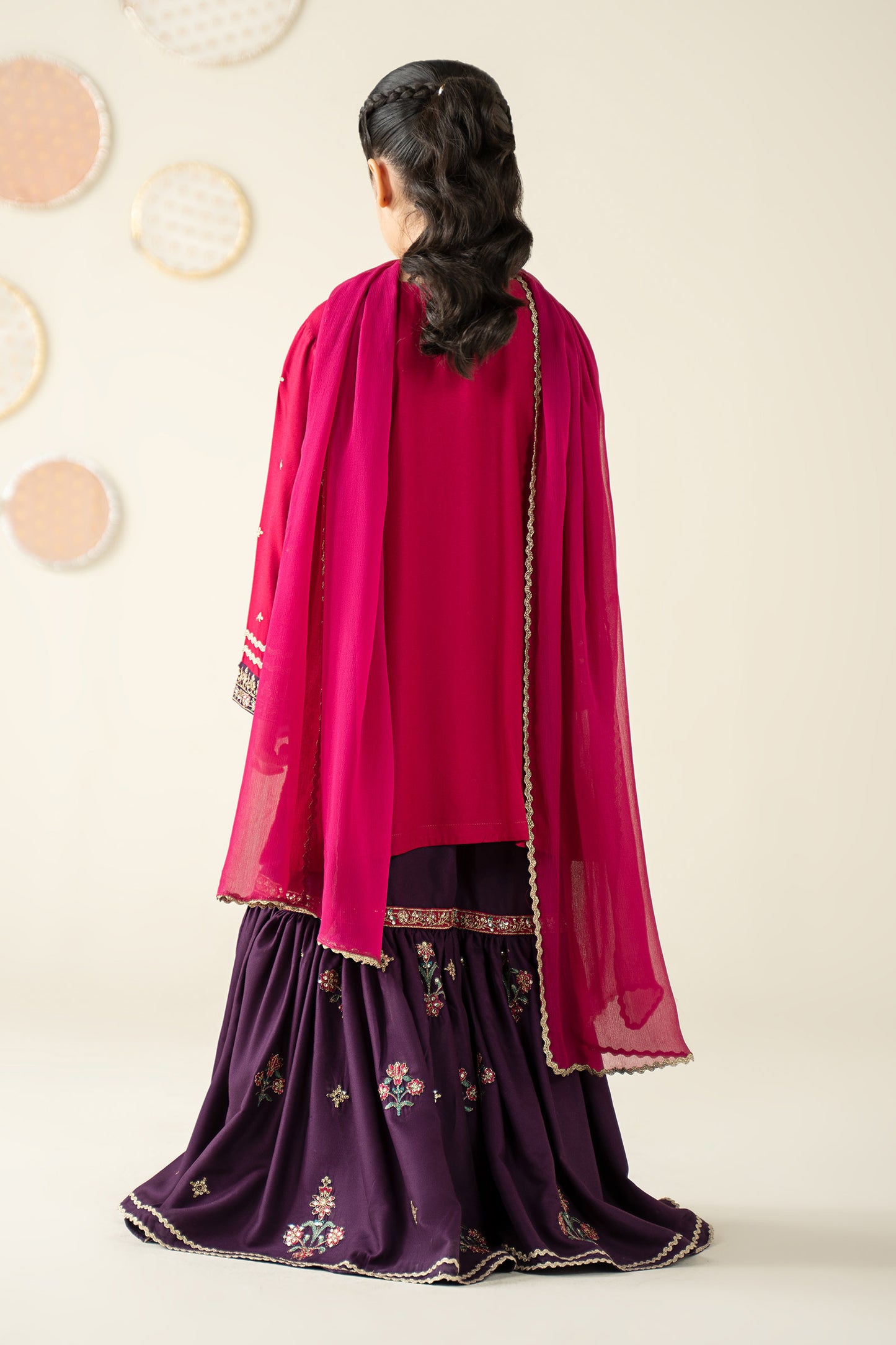 3 Piece Embroidered Linen Suit