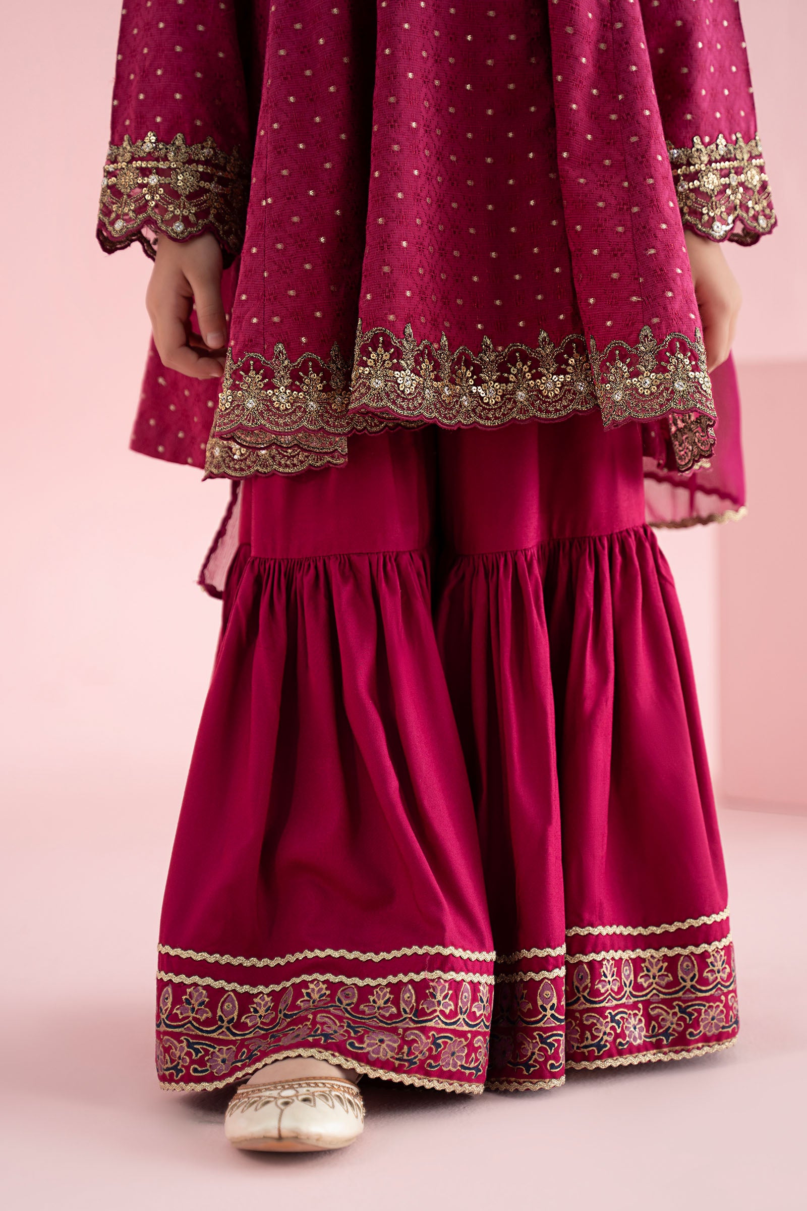 3 Piece Embroidered Filament Viscose Suit
