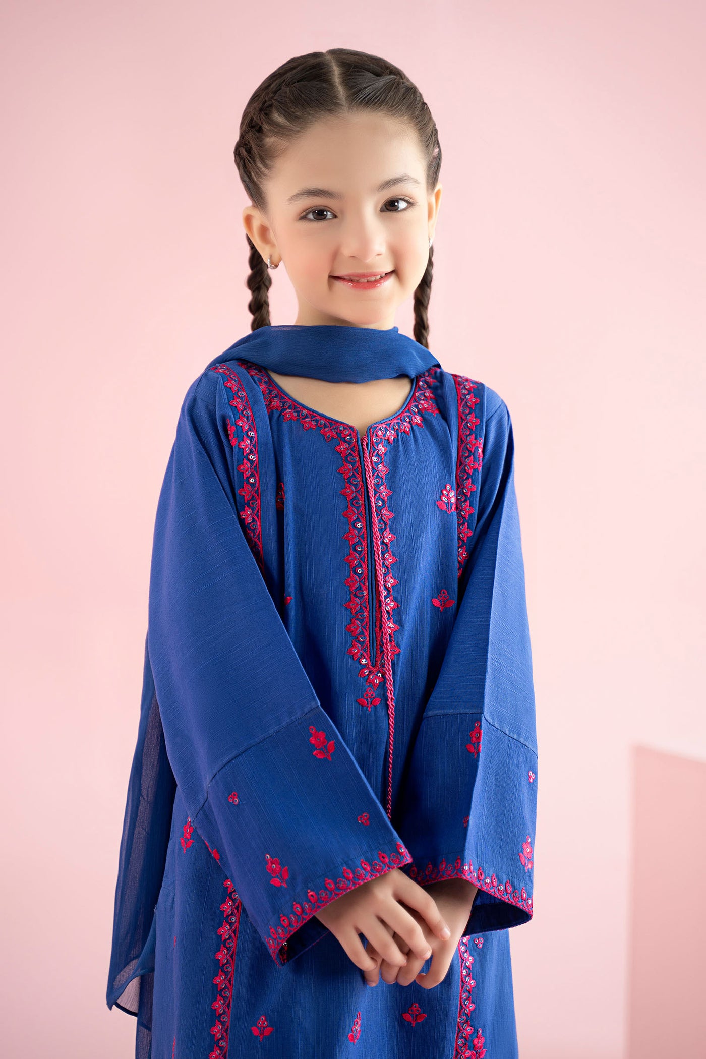 3 Piece Embroidered Khaddar Suit