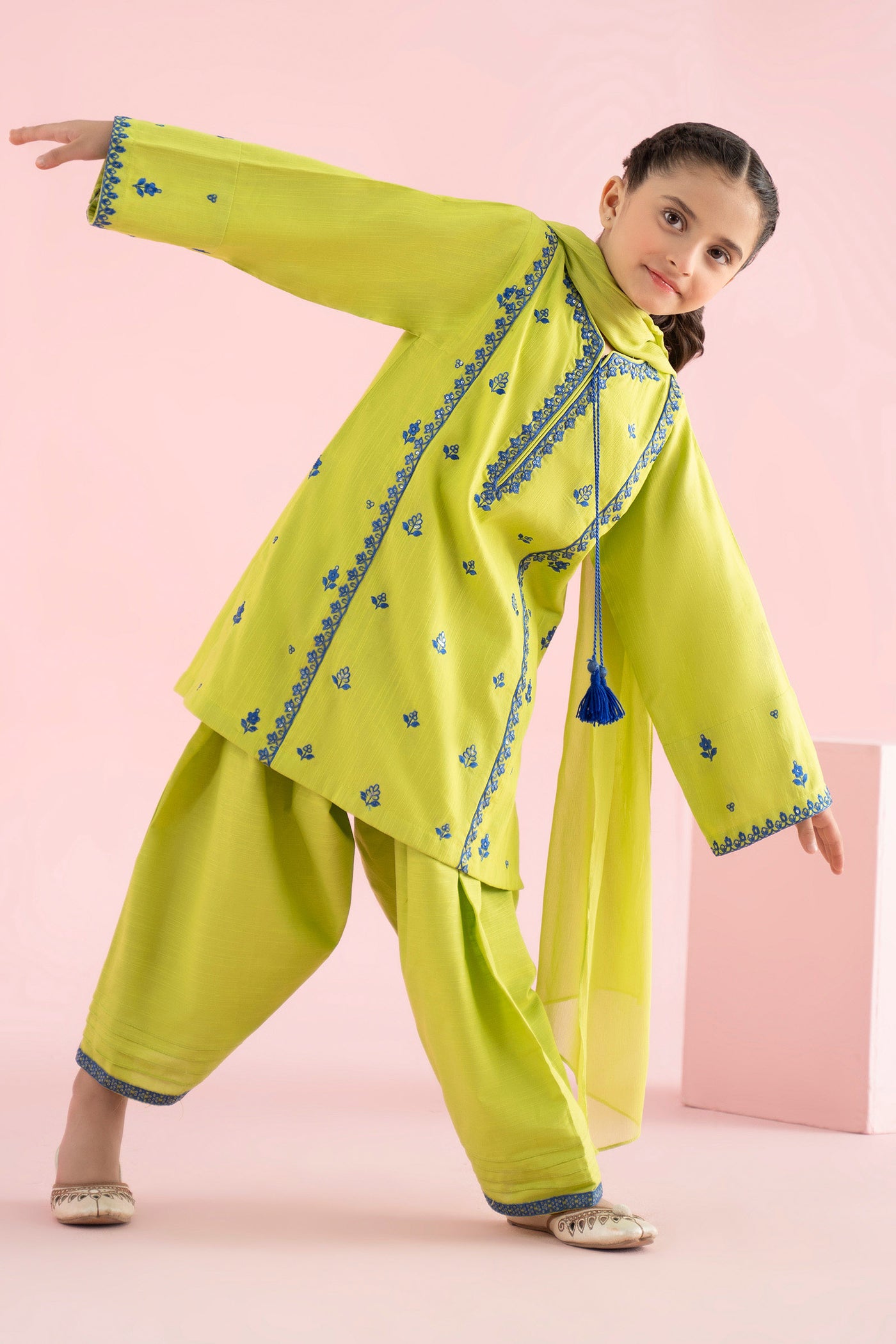 3 Piece Embroidered Khaddar Suit