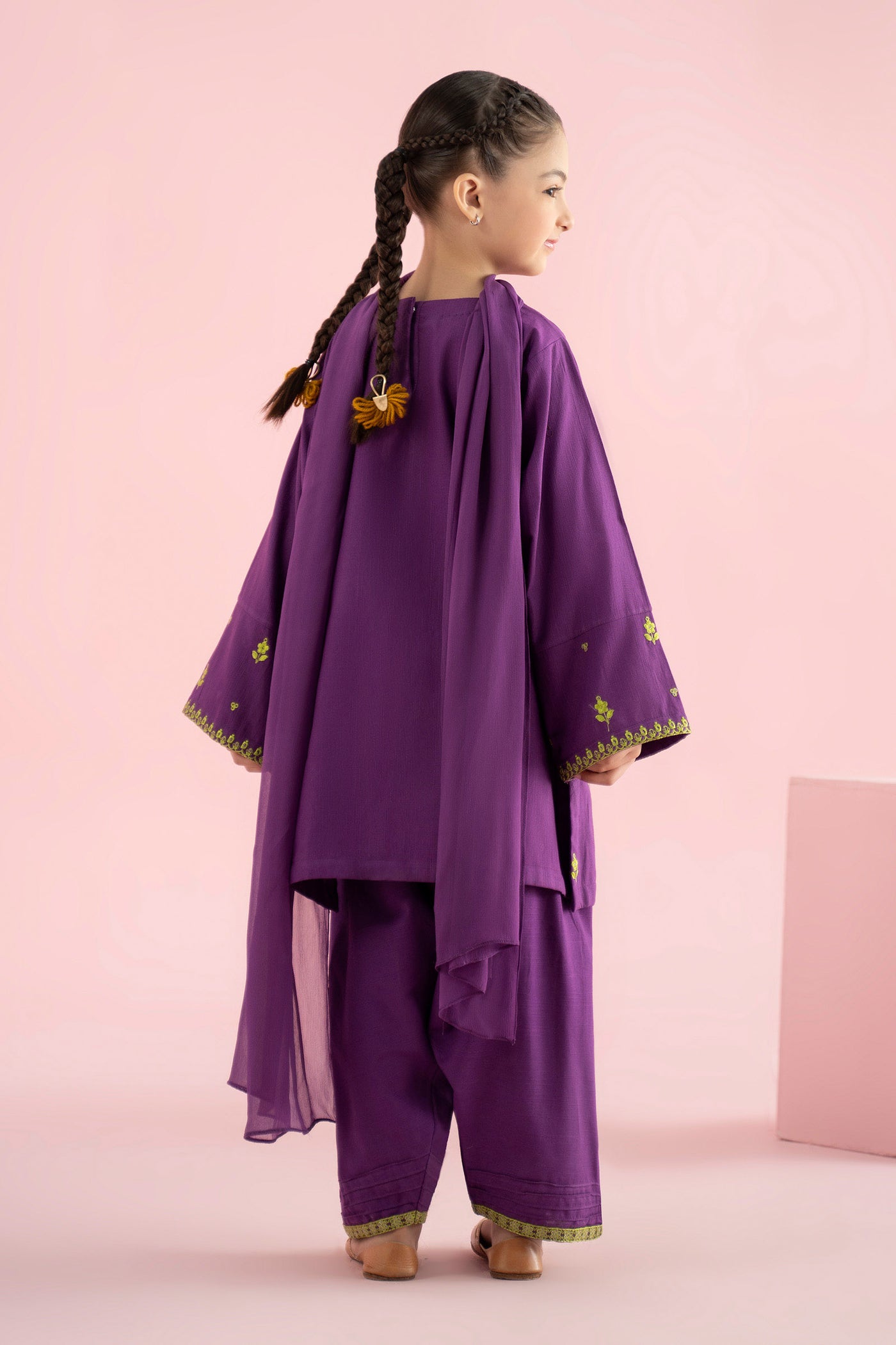 3 Piece Embroidered Khaddar Suit