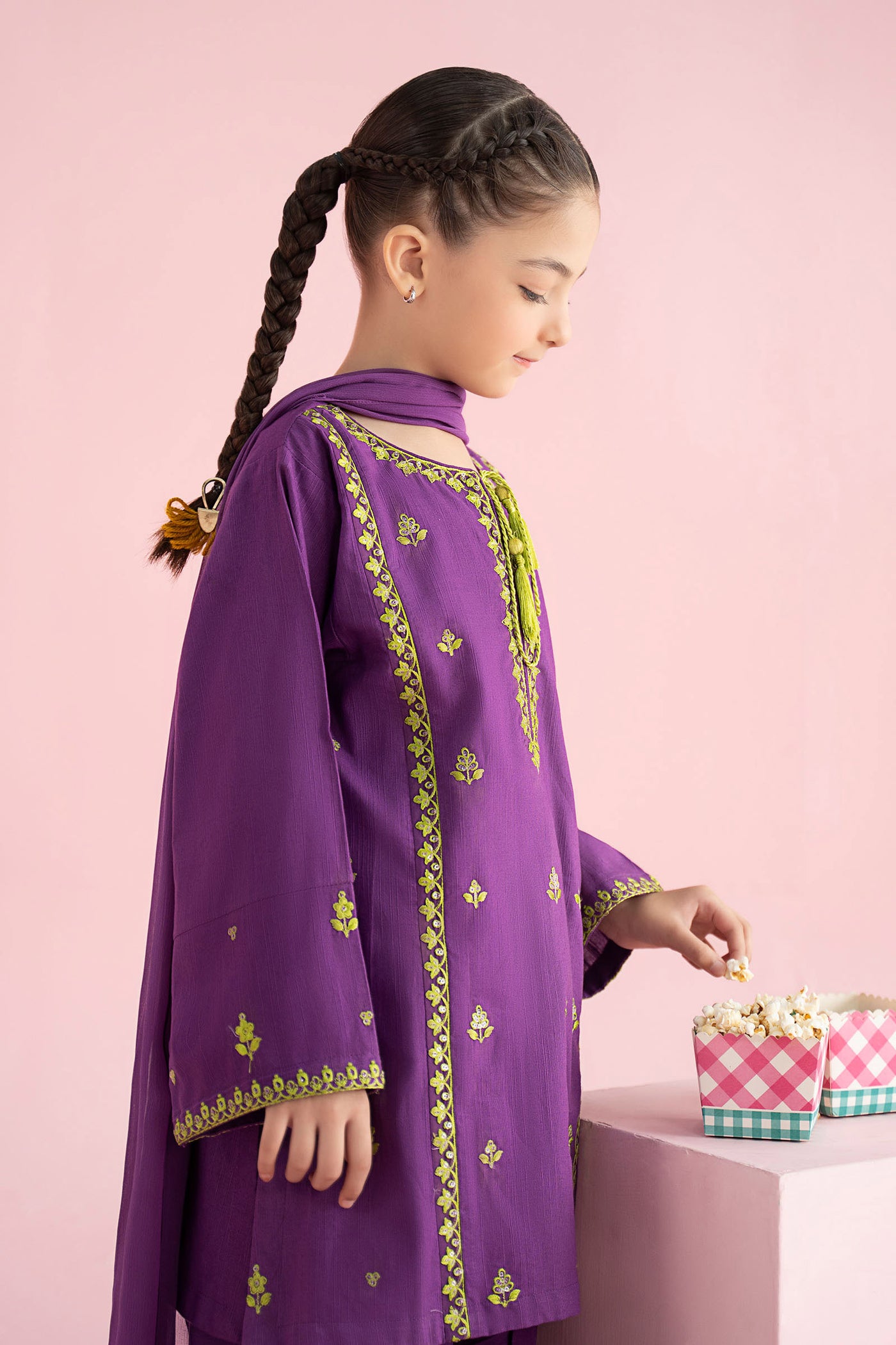3 Piece Embroidered Khaddar Suit