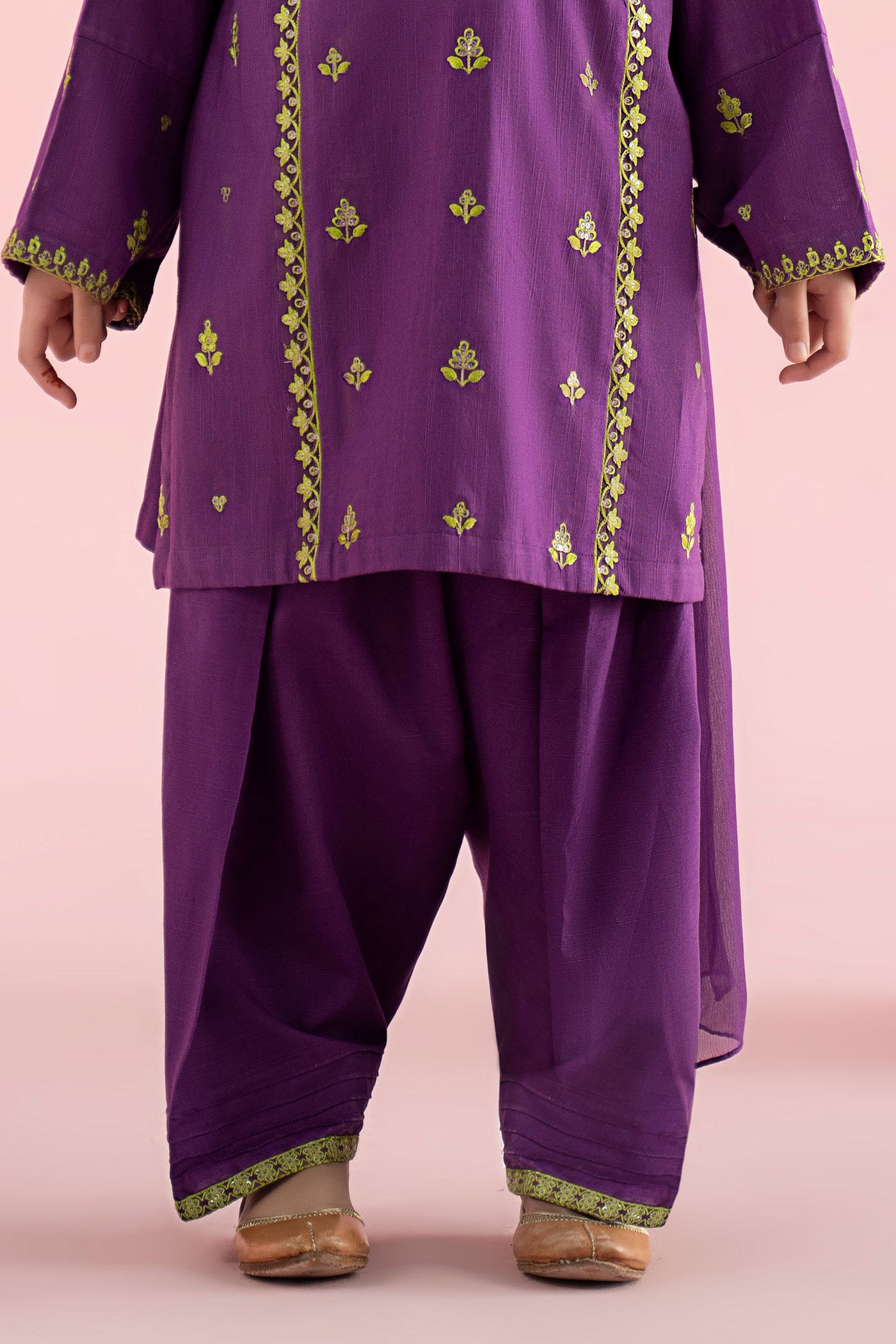 3 Piece Embroidered Khaddar Suit