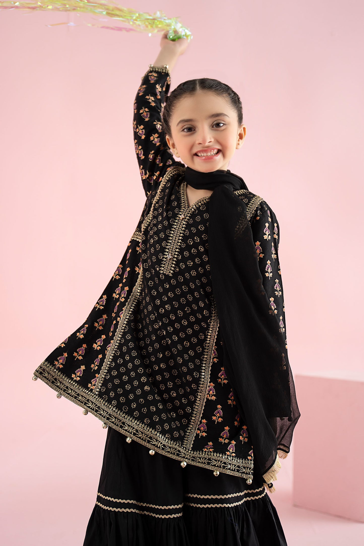 3 Piece Embroidered Karandi Suit