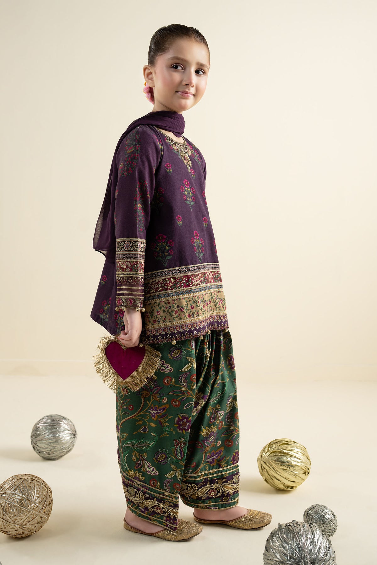 3 Piece Embroidered Khaddar Suit